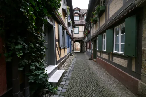 Schuhhof in Quedlinburg, Station 5 auf dem selbstgeführten Stadtrundgang