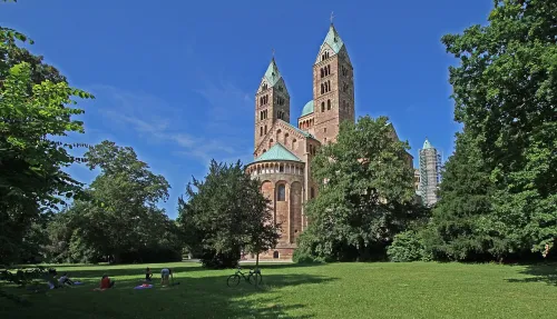 Domgarten in Speyer, stop 9 on the self-guided walking tour