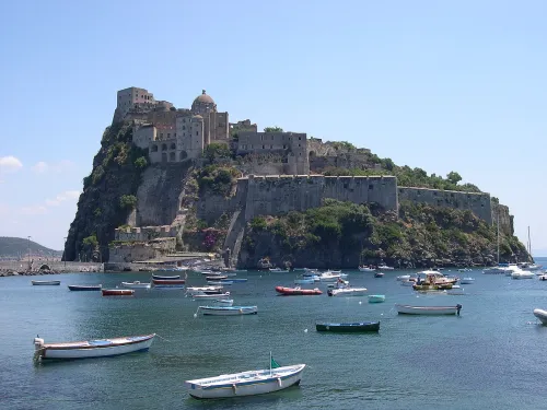 Aragonese Castle in Ischia, stop 4 on the self-guided walking tour