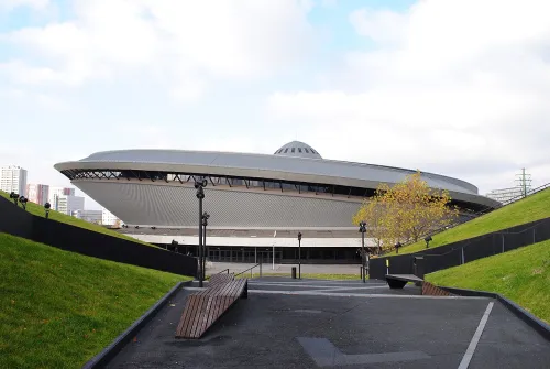 Spodek in Katowice, stop 6 on the self-guided walking tour