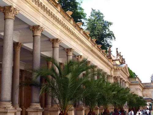 Mill Colonnade in Karlovy Vary, stop 2 on the self-guided walking tour