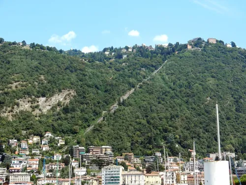 Como-Brunate Funicular, stop 9 on the self-guided walking tour