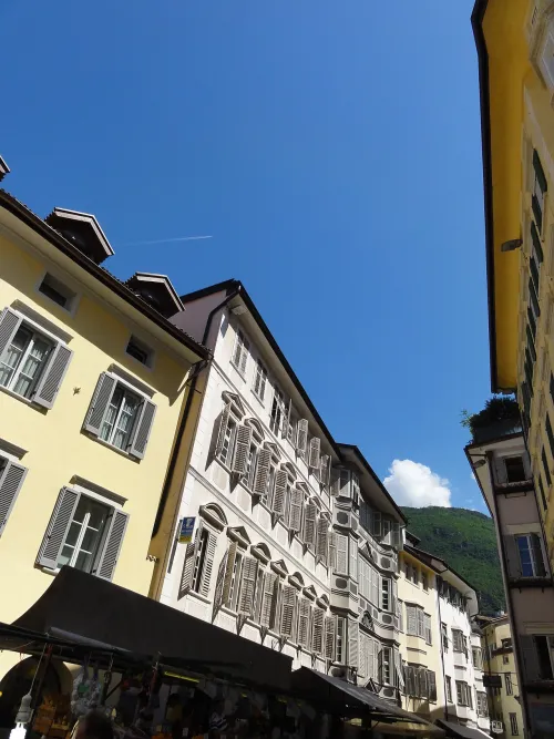 Piazza delle Erbe Market in Bolzano, stop 3 on the self-guided walking tour