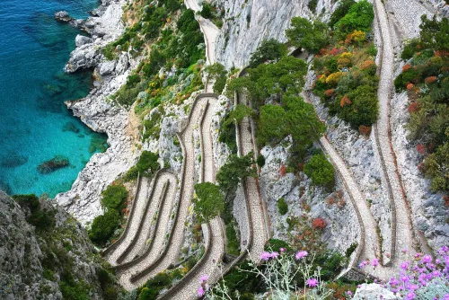 Via Krupp in Capri, stop 4 on the self-guided walking tour
