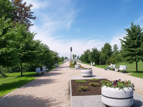Seaside Park in Liepaja, stop 7 on the self-guided walking tour