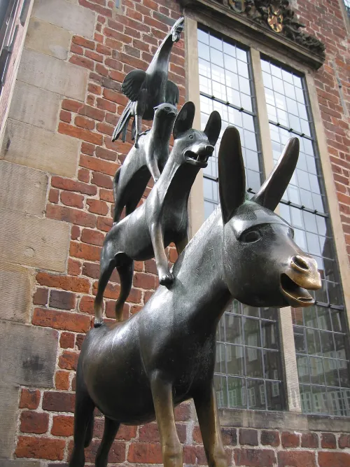 Bremer Stadtmusikanten in Bremen, stop 7 on the self-guided walking tour