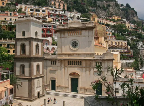 Church of Santa Maria Assunta in Positano, stop 5 on the self-guided walking tour
