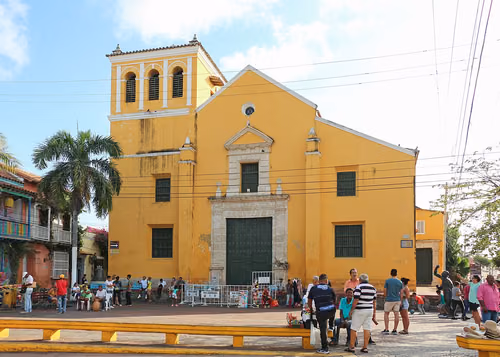 Plaza de la Trinidad (Getsemaní) i Cartagena de Indias, stopp 11 på den självguidade promenadturen