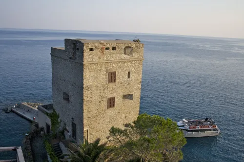 Aurora Tower in Monterosso, stop 3 on the self-guided walking tour