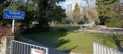 Stadtpark in Biel, stop 2 on the self-guided walking tour
