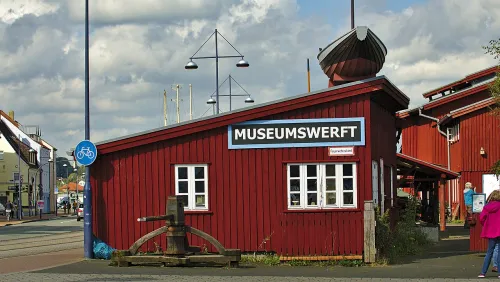 Museumswerft in Flensburg, stop 9 on the self-guided walking tour