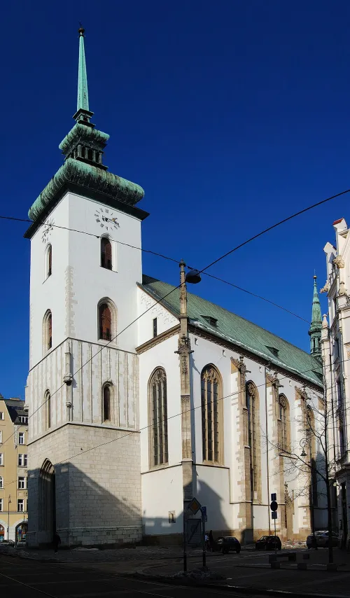 Church of St. James in Brno, stop 6 on the self-guided walking tour