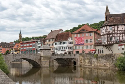 Henkersbrücke in Schwäbisch Hall, Station 2 auf dem selbstgeführten Stadtrundgang