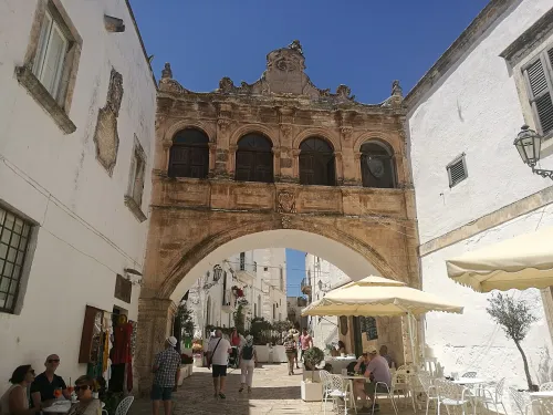 Arco Scoppa in Ostuni, stop 2 on the self-guided walking tour