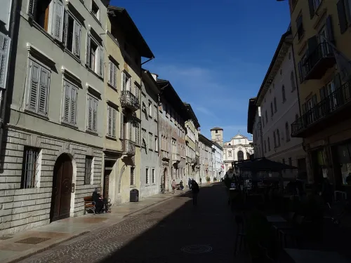 Via Belenzani in Trento, stop 2 on the self-guided walking tour