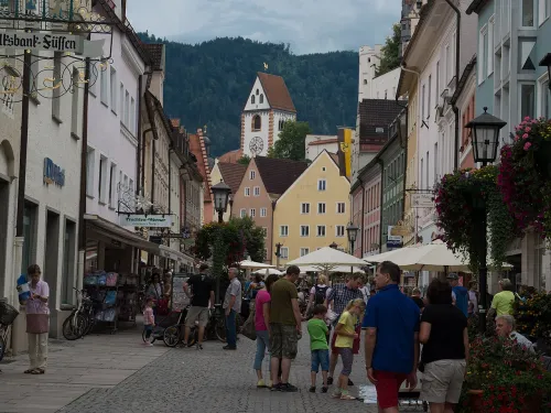 Reichenstrasse in Fussen, stop 3 on the self-guided walking tour
