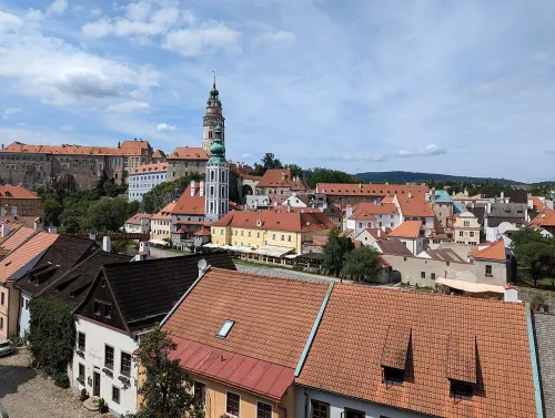 Seminary Garden in Cesky Krumlov, stop 8 on the self-guided walking tour