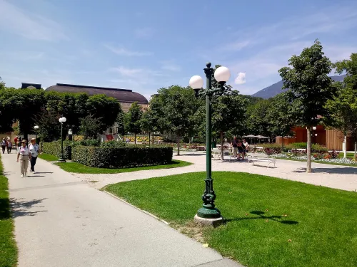 Kurpark in Bad Ischl, stop 4 on the self-guided walking tour