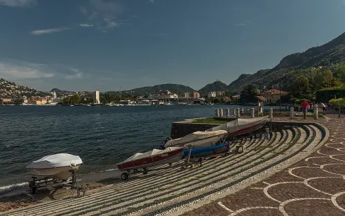 Passeggiata Lino Gelpi in Como, stop 4 on the self-guided walking tour