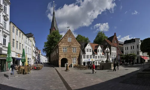 Nordermarkt in Flensburg, stop 3 on the self-guided walking tour