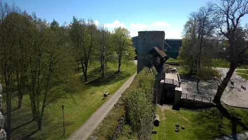 Krahviaed Park in Haapsalu, stop 2 on the self-guided walking tour
