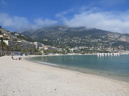 Esplanade des Sablettes in Menton, stop 5 on the self-guided walking tour