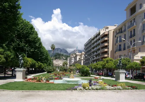 Jardins Bioves in Menton, stop 1 on the self-guided walking tour