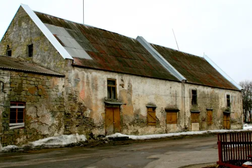 Sadamaait Theatre in Kuressaare, stop 5 on the self-guided walking tour