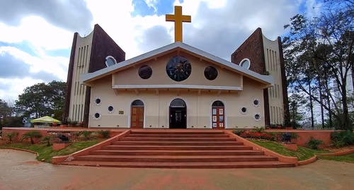 catedral-san-blas i Ciudad del Este, stop 1 på den selvguidede vandretur