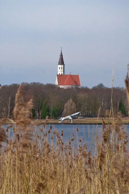 Lake Talša in Siauliai, stop 3 on the self-guided walking tour