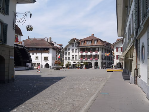Rathausplatz in Thun, stop 5 on the self-guided walking tour