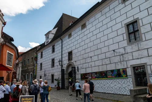 Egon Schiele Art Centrum in Cesky Krumlov, stop 6 on the self-guided walking tour