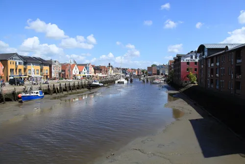 Binnenhafen in Husum, stop 4 on the self-guided walking tour