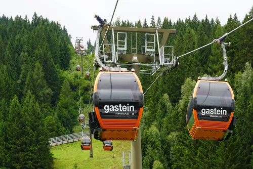 Stubnerkogel Cable Car Base Station in Bad Gastein, stop 8 on the self-guided walking tour