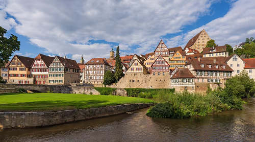 1 Sommerlinde auf dem Kleinen Unterwöhrd in Schwäbisch Hall, Station 6 auf dem selbstgeführten Stadtrundgang