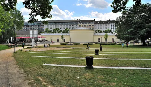Elisengarten in Aachen, stop 11 on the self-guided walking tour