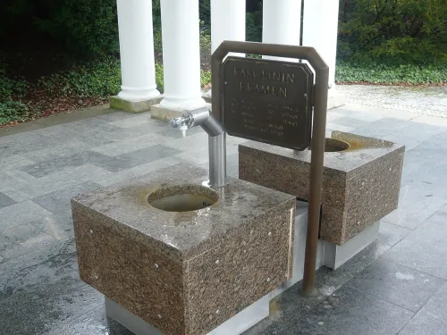 Karolina Spring in Marianske Lazne, stop 2 on the self-guided walking tour