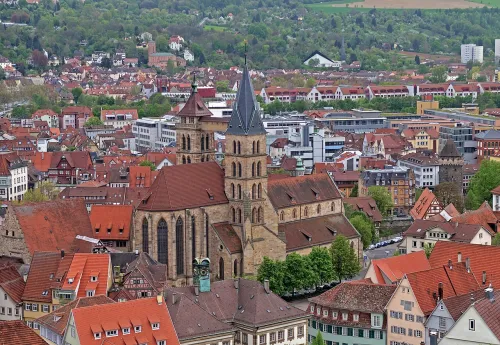 Stadtkirche St. Dionys in Esslingen, stop 6 on the self-guided walking tour