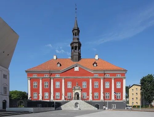 Narva Town Hall, stop 5 on the self-guided walking tour