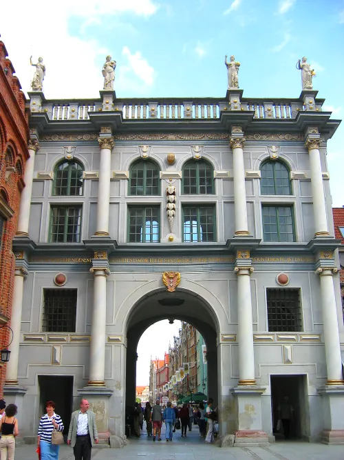 Goldenes Tor in Gdansk, stop 1 on the self-guided walking tour