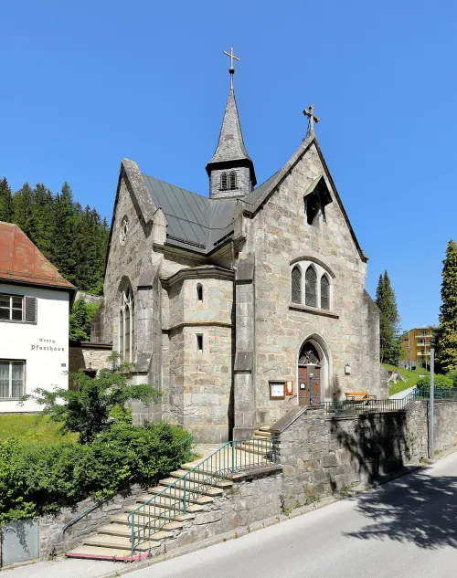 Evangelical Church (Christophoruskirche) in Bad Gastein, stop 6 on the self-guided walking tour