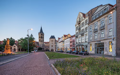 Karlsplatz in Eisenach, Station 3 auf dem selbstgeführten Stadtrundgang