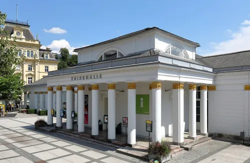 Trinkhalle in Bad Ischl, stop 6 on the self-guided walking tour