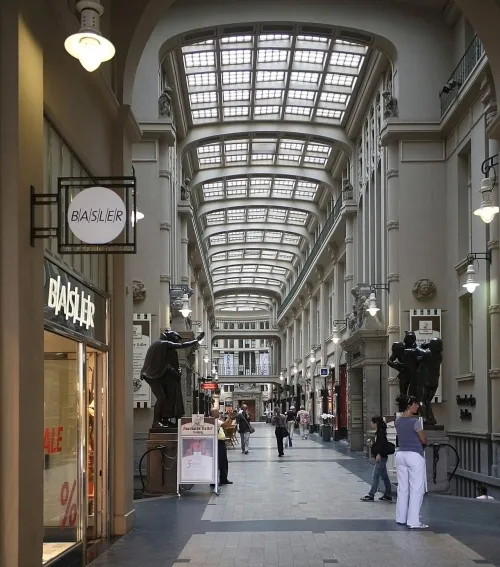 Mädlerpassage in Leipzig, stop 2 on the self-guided walking tour