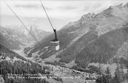 Galzigbahn in St Anton, stop 2 on the self-guided walking tour