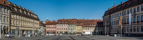 Maximiliansplatz in Bamberg, stop 4 on the self-guided walking tour