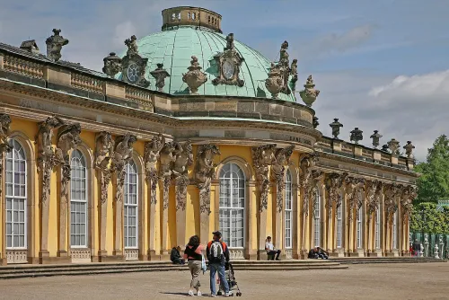 Schloss Sanssouci in Potsdam, stop 13 on the self-guided walking tour