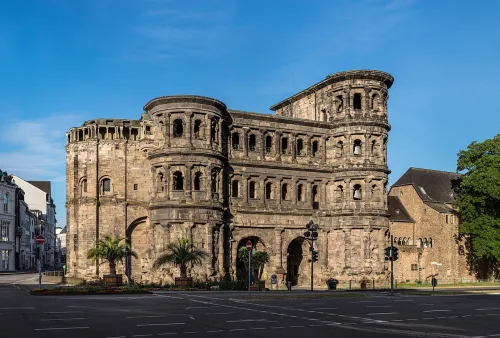 Porta Nigra in Trier, stop 1 on the self-guided walking tour