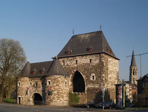 Ponttor in Aachen, stop 5 on the self-guided walking tour