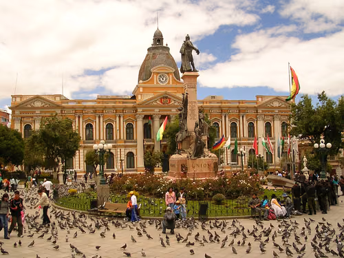 Plaza Murillo in La Paz, Station 1 auf dem Stadtrundgang auf eigene Faust